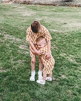 Marigold Check Terry Shorts