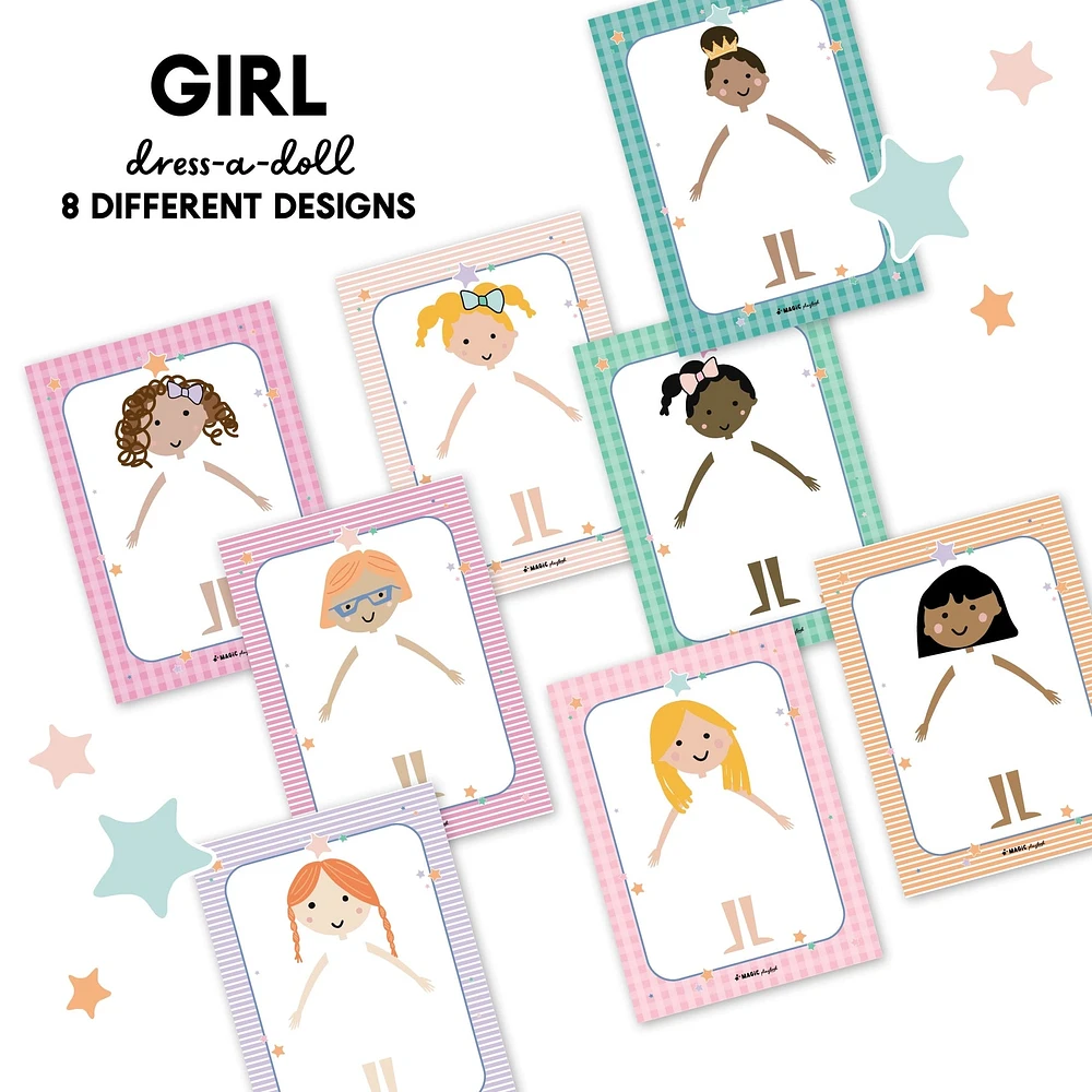 Dress-A-Doll Pretend Notepad