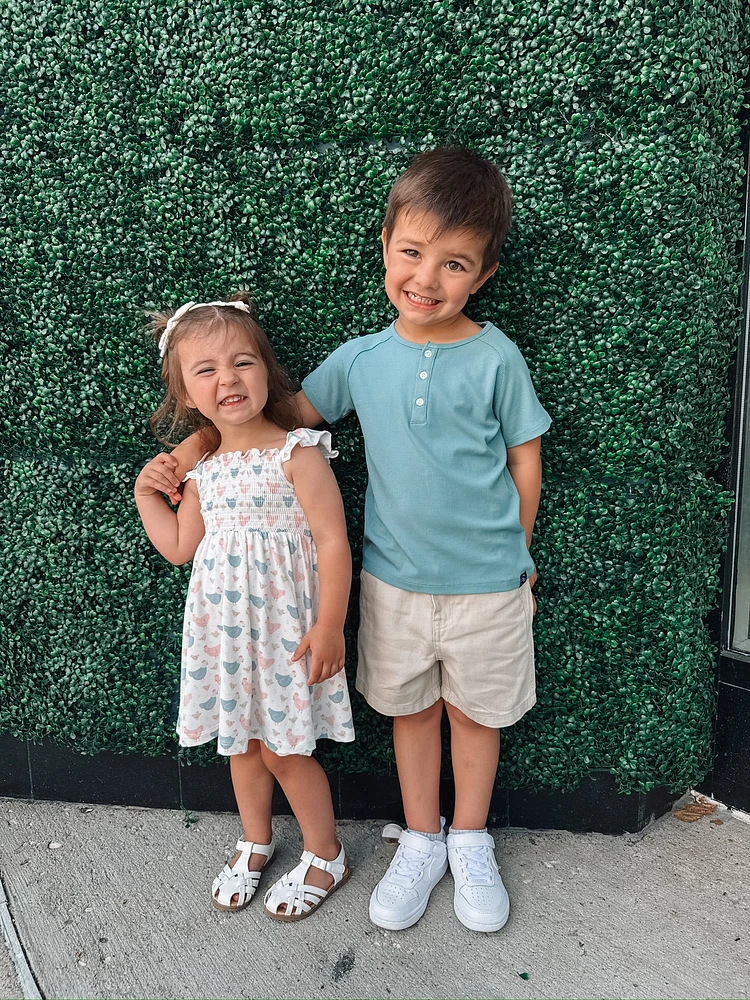 Happy Hens Smocked Dress