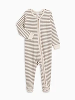 Jax Stripe Ribbed Organic Cotton Sleeper