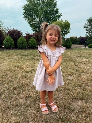 Lavender Flutter Dress