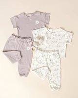 Daisy Lavender Tee + Pant Set