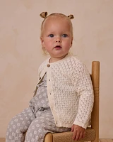 Ivory Baby Crochet Cardigan