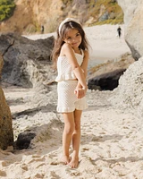 Ivory Crochet Tank Set