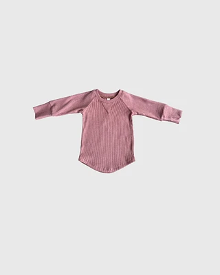 Pale Brick Bamboo Ribbed Top