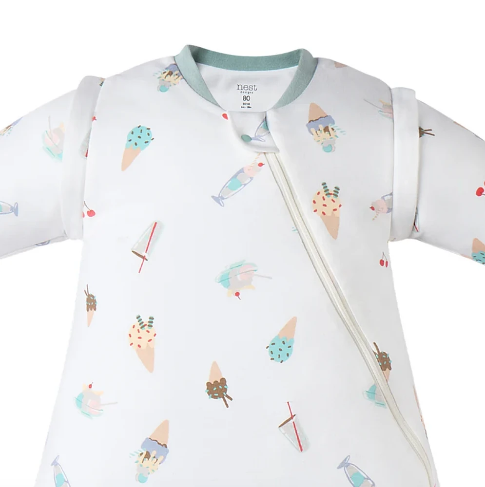 Ice Cream Summer Removable Sleeve Sleep Bag