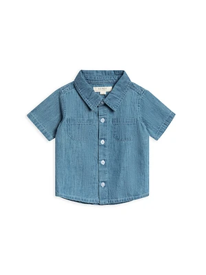 Chambray Graham Button Up Shirt