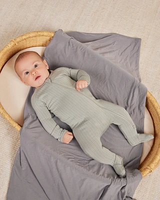 Grid Bamboo Pajama Sleeper