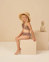 Mulberry Shimmer Skirted Bikini