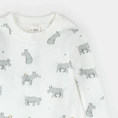 Rhino Pajama Set