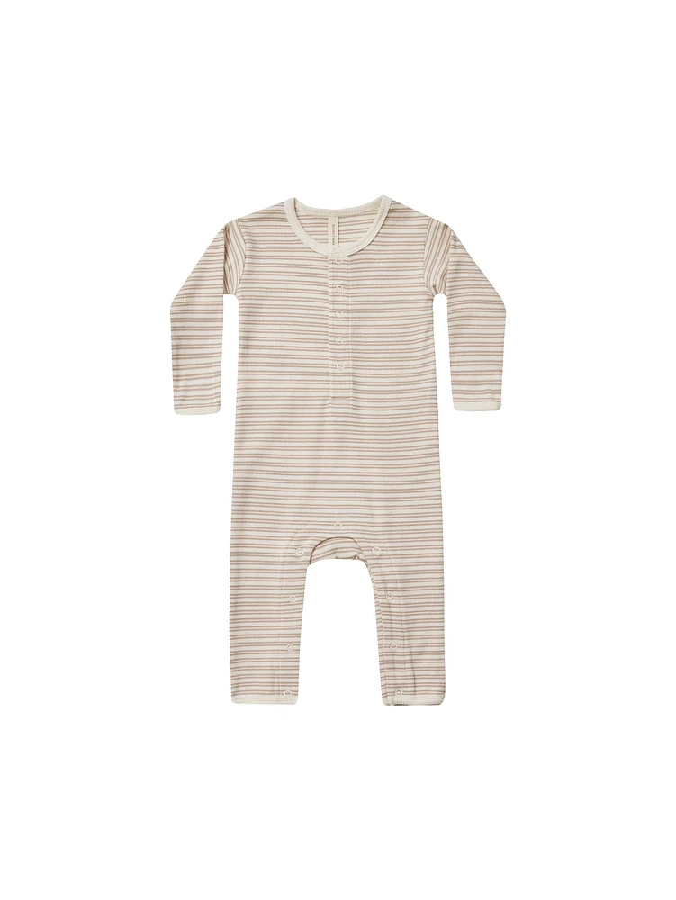 Oat Stripe Ribbed Jumpsuit