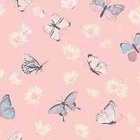 Pink Butterfly Daisy Ruffle Bamboo Sleeper