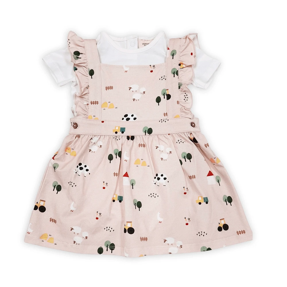 Farm Pinafore Dress Set