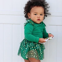 Emerald Shimmer Tutu Bodysuit