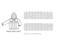 Hooded Denim Jacket - Grey