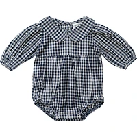 Gingham Peter Pan Bubble Romper