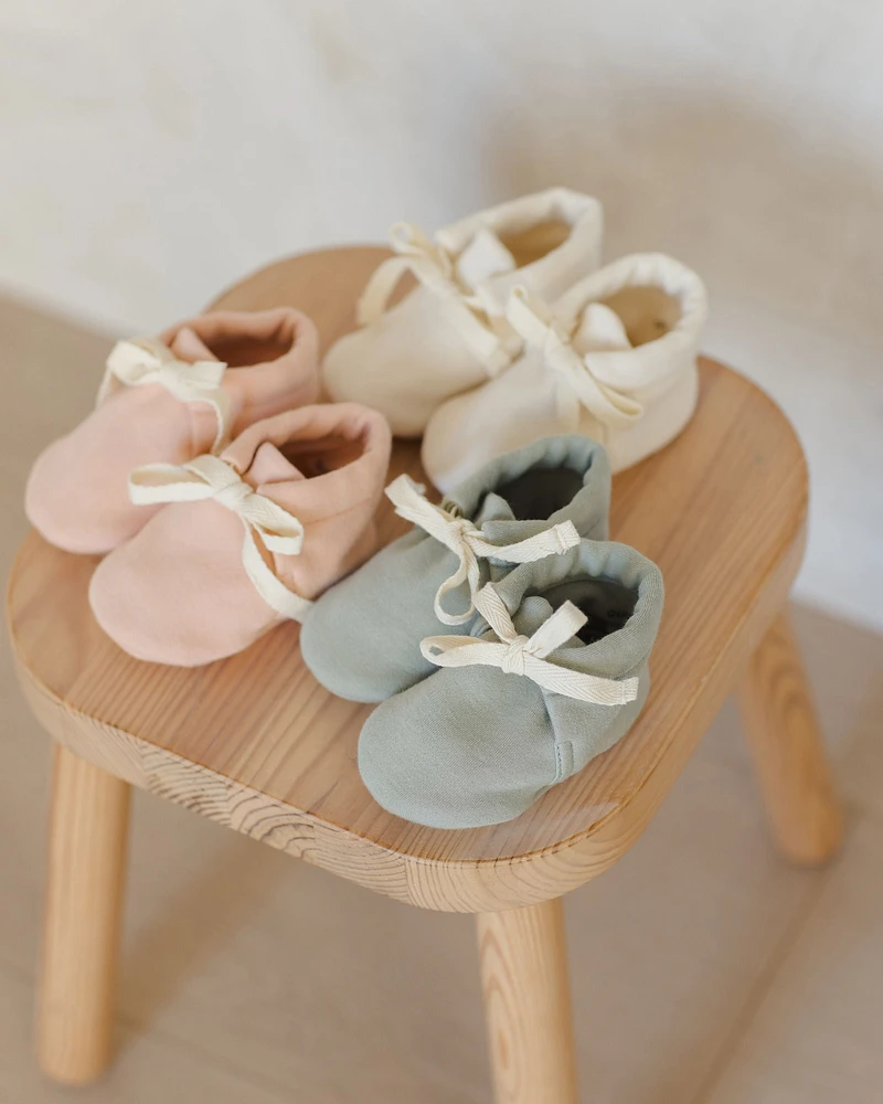 Sage Baby Booties