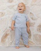 Chambray Henry Top