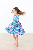 Twirling Teal Twirl Dress