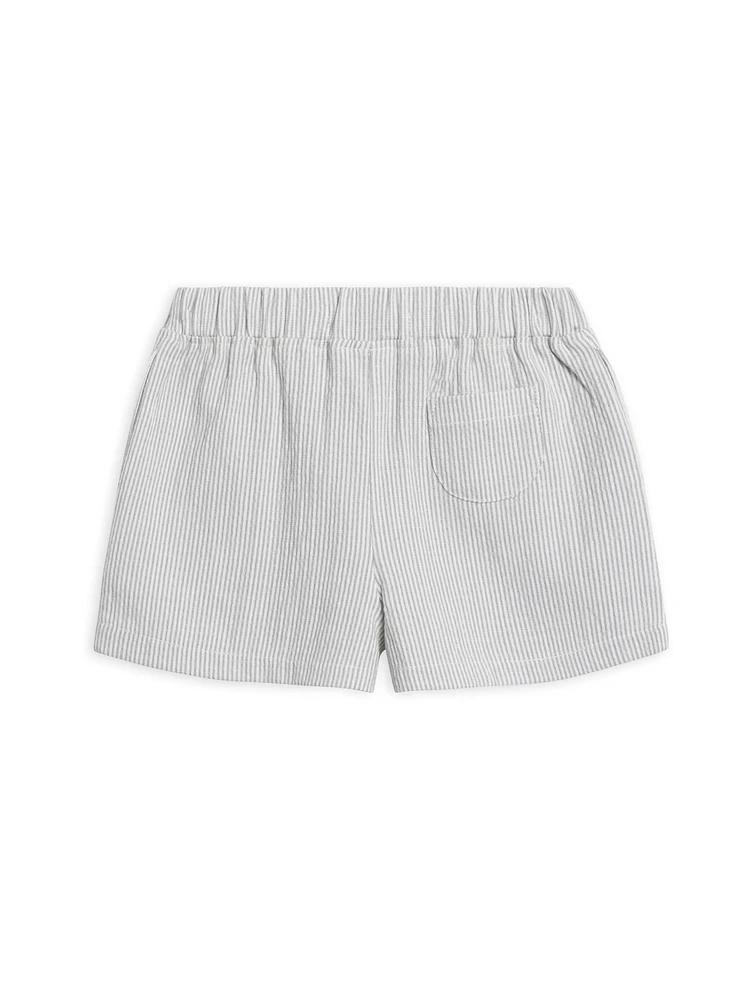 Mist Seersucker Shorts