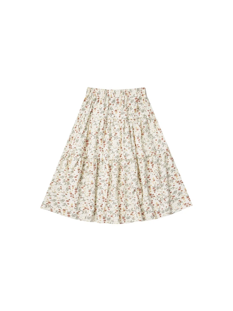 Aster Tiered Midi Skirt