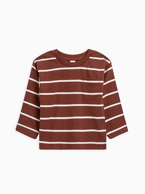 Sumac Stripe Pocket Tee