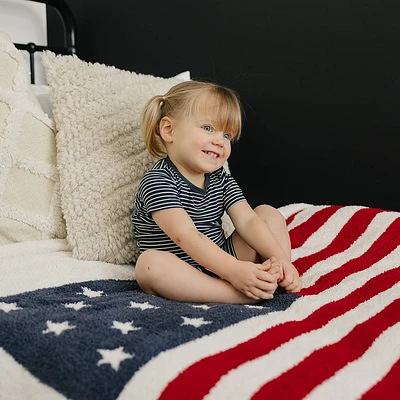Navy Stripe Bamboo Cozy Set