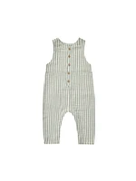 Summer Stripe Button Jumpsuit