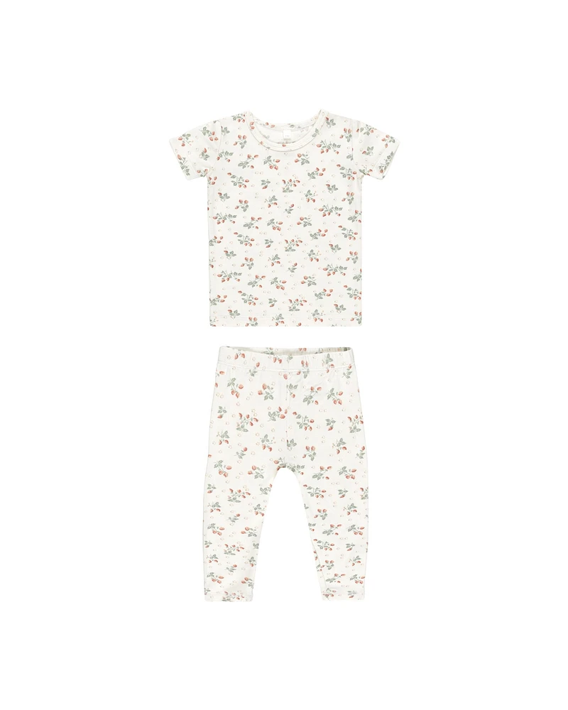 Strawberries Bamboo Pajama Set