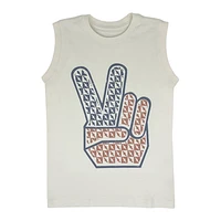 Rad, White & Blue Muscle Tee