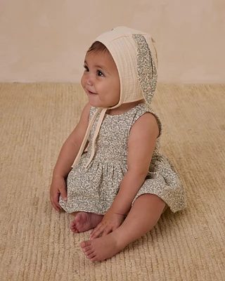 Green Garden Skirted Tank Romper