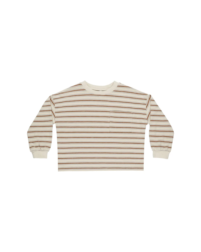 Saddle Stripe Relaxed Long Sleeve Tee