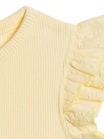 Butter Maggie Ribbed Ruffle Bodysuit