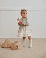 Basil Stripe Long Sleeve Dress