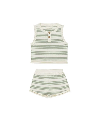 Sage Stripe Taylor Knit Set