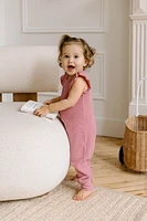 Punch Waffle Flutter Romper