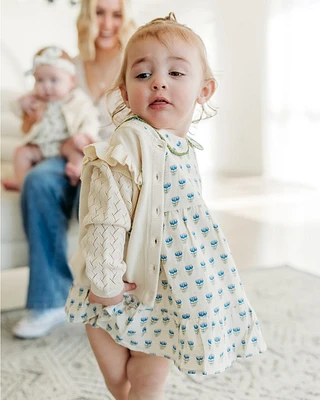 Sweet Cream Floral Cardigan