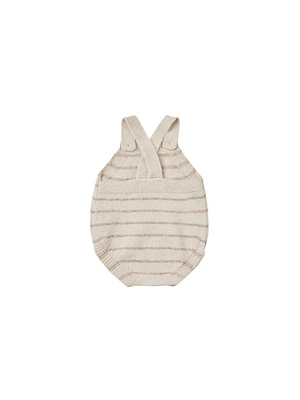 Heathered Oat Stripe Tatum Romper