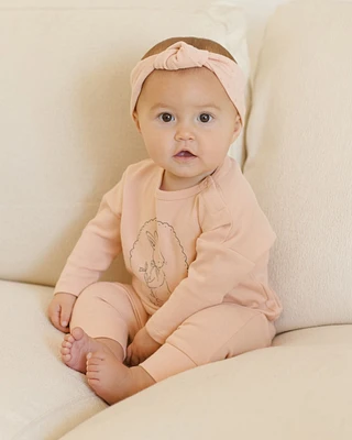 Melon Pointelle Knotted Headband