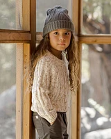 Speckled Cable Knit Sweater