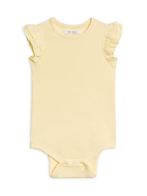 Butter Maggie Ribbed Ruffle Bodysuit