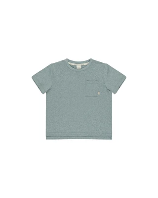 Heathered Ocean Cove Pocket Tee