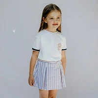 Striped Seersucker Skort