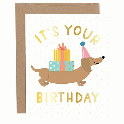 It's Your Birthday Party Dog Card