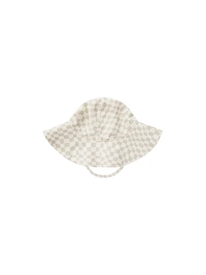 Dove Check Floppy Swim Hat
