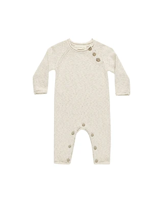 Speckled Natural Cozy Knit Jumpsuit