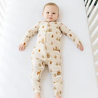 Gingerbread Zip Romper