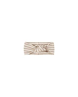 Latte Stripe Knotted Headband