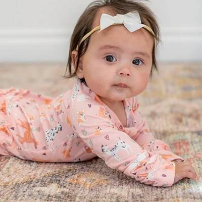 Puppy Love Ruffle Bamboo Sleeper