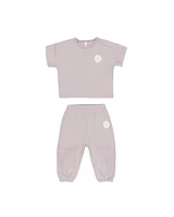 Daisy Lavender Tee + Pant Set